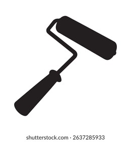 Paint roller tool vector isolated on white backrgound.
