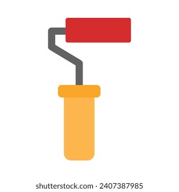 Paint Roller Vector Flat Icon For Personal And Commercial Use.
