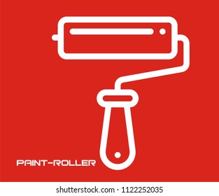 PAINT ROLLER VECTOR ICON 