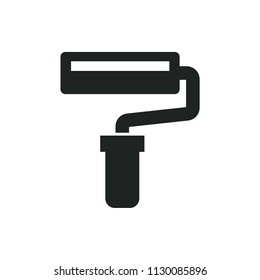 paint roller vector icon