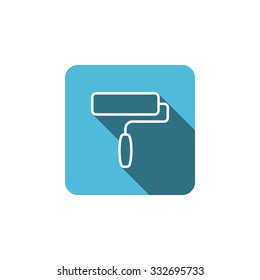 paint roller vector icon
