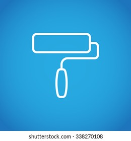 paint roller vector icon