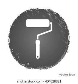 paint roller vector icon