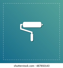 paint roller vector icon