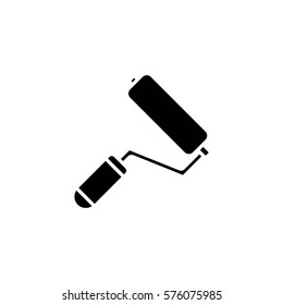 paint roller vector icon