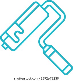 Paint roller vector icon. Can be used for printing, mobile and web applications.