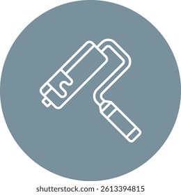 Paint roller vector icon. Can be used for printing, mobile and web applications.