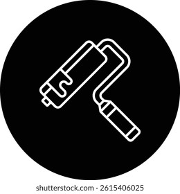 Paint roller vector icon. Can be used for printing, mobile and web applications.