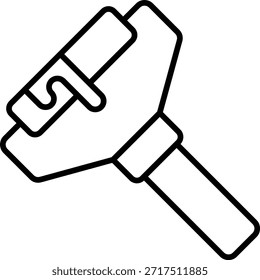 Vektorsymbol für Malwalze. Kann für Druck-, Mobil- und Web-Anwendungen verwendet werden.