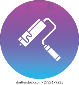 Paint roller vector icon. Can be used for printing, mobile and web applications.