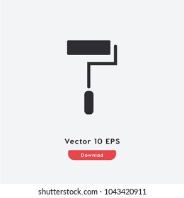 Paint roller vector icon. Color symbol. Best modern flat pictogram illustration for web and mobile apps design.