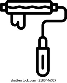 Paint roller Vector Icon Design Illustration