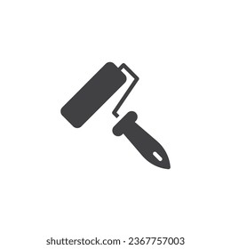 Paint Roller vector icon. filled flat sign for mobile concept and web design. Paint roller glyph icon. Symbol, logo illustration. Vector graphics