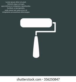 Paint Roller. Vector icon. Flat design style