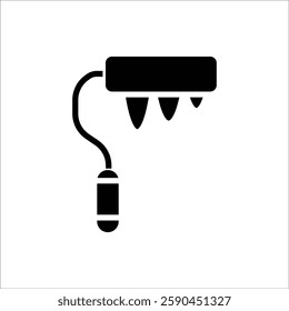 paint roller vector icon line template