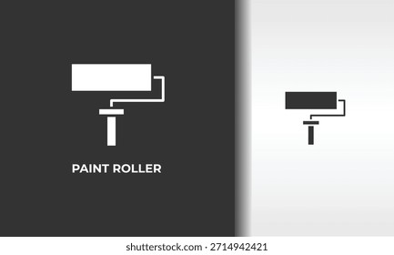 Ilustração De Símbolo Isolado De Vetor, Ícone Ou Sinal De Logotipo De Rolo De Pintura