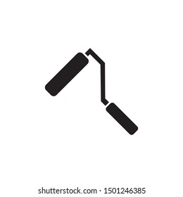 Paint roller vector icon, renovating icon