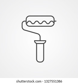 Paint roller vector icon sign symbol