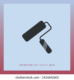 Paint roller, vector icon, web design element