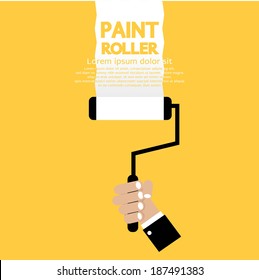 Paint Roller Vector Illustration