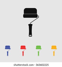 Paint roller. Vector illustration.