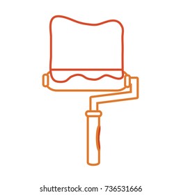 paint roller vector illustration