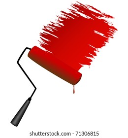 Paint roller, vector illustration, eps10