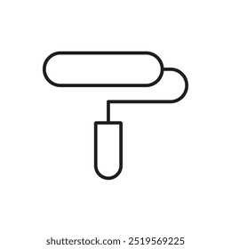 Paint rollerline icon. vector illustration. EPS10