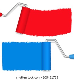 Paint Rollers, vector eps10 illustration