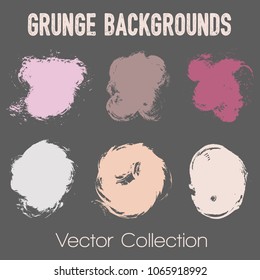 Paint samples choice palette of brush stroke backgrounds. Can be used in colors guide book, interior design catalog, printing industry. Color combinations graphic design elements, painted backgrounds.