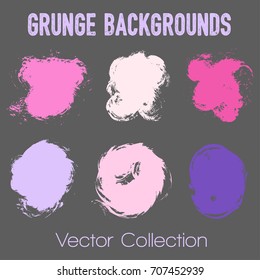 Paint samples choice palette of brush stroke backgrounds. Can be used in colors guide book, interior design catalog, printing industry. Color combinations graphic design elements, painted backgrounds.