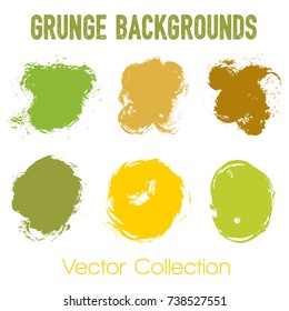 Paint samples choice palette of brush stroke backgrounds. Can be used in colors guide book, interior design catalog, printing industry. Color combinations graphic design elements, painted backgrounds.