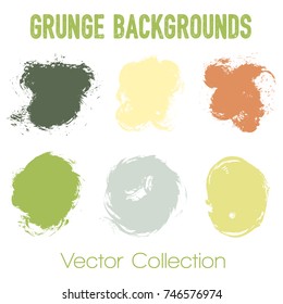 Paint samples choice palette of brush stroke backgrounds. Can be used in colors guide book, interior design catalog, printing industry. 