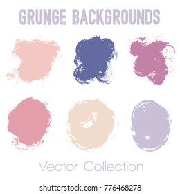 Paint samples choice palette of brush stroke backgrounds. Can be used in colors guide book, interior design catalog, printing industry. Color combinations graphic design elements, painted backgrounds.