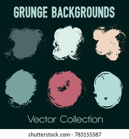 Paint samples choice palette of brush stroke backgrounds. Can be used in colors guide book, interior design catalog, printing industry. Color combinations graphic design elements, painted backgrounds.