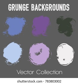 Paint samples choice palette of brush stroke backgrounds. Can be used in colors guide book, interior design catalog, printing industry. Color combinations graphic design elements, painted backgrounds.