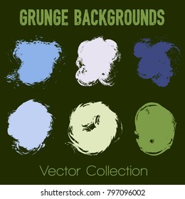 Paint samples choice palette of brush stroke backgrounds. Can be used in colors guide book, interior design catalog, printing industry. Color combinations graphic design elements, painted backgrounds.