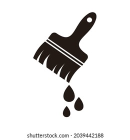 Paint satisfied icon. Vector web design set on a white background.