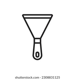 Paint Scraper Outline Icon Vektorgrafik