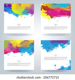 paint series of glowing colorful vector watercolour background important for any project where a platter of colour makes the difference paint colour water son star texture kid colorful conceptual back