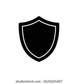 Pintar escudo protetor de borda ferramenta preto preenchido ícone mínimo