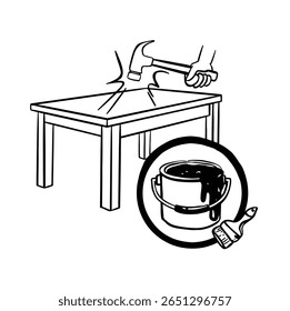 paint shockproof coating monochrome simple vector