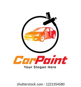Paint Shop Logo Template Design Vector, Emblem, Design Concept, Creative Symbol, Icon. Car Paint Logo Template Design Vector.
