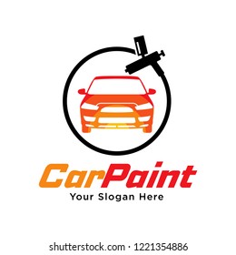 Paint Shop Logo Template Design Vector, Emblem, Design Concept, Creative Symbol, Icon. Car Paint Logo Template Design Vector.