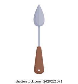 Paint shovel icon cartoon vector. Painter easel. Baby clay artisan