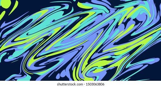 Paint smear splatters on water vector illustration