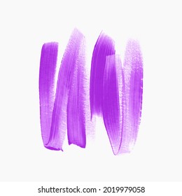 Paint smudge isolated on white background. Perfect graphic element design for logo, headline and sale banner. Vector.