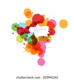 paint spatter abstract vector background