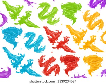 Paint splash. 3d realistic vector icon Paint splash. 3d realistic vector icon