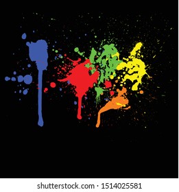 Paint Splash background illustration vector 